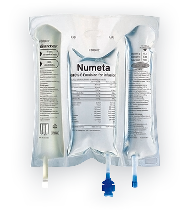 NUMETA G13E - parenterale intravenöse Fertignahrung im Dreikammerbehälter NUMETA G13E - parenterale intravenöse Fertignahrung im Dreikammerbehälter