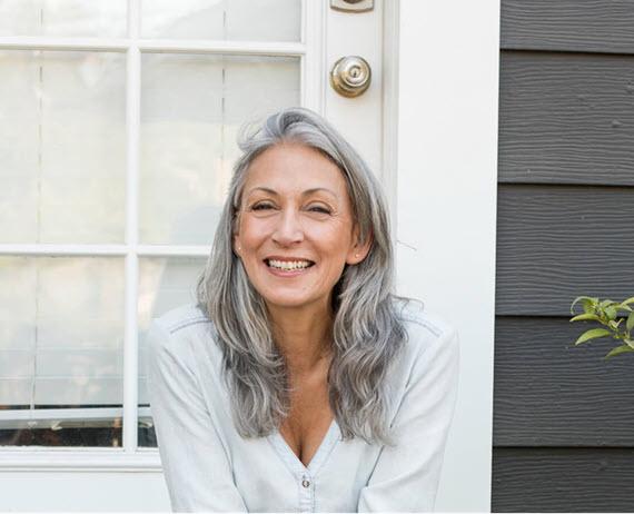 Image of woman smiling Image of woman smiling